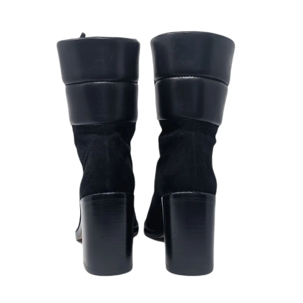 NEW Stuart Weitzman Watson Black Lace Up Boot Size 6 - Picture 4 of 8